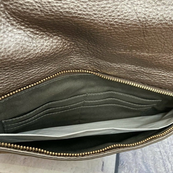 Fossil gold‎ shoulder bag fold over medium New Without Tags 11 X 7 - Picture 5 of 12